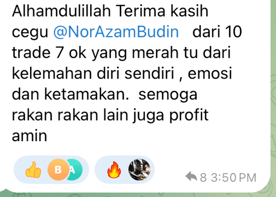 Screenshot shared by a fcpo student