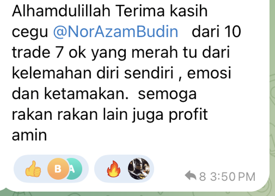 Screenshot shared by a fcpo student
